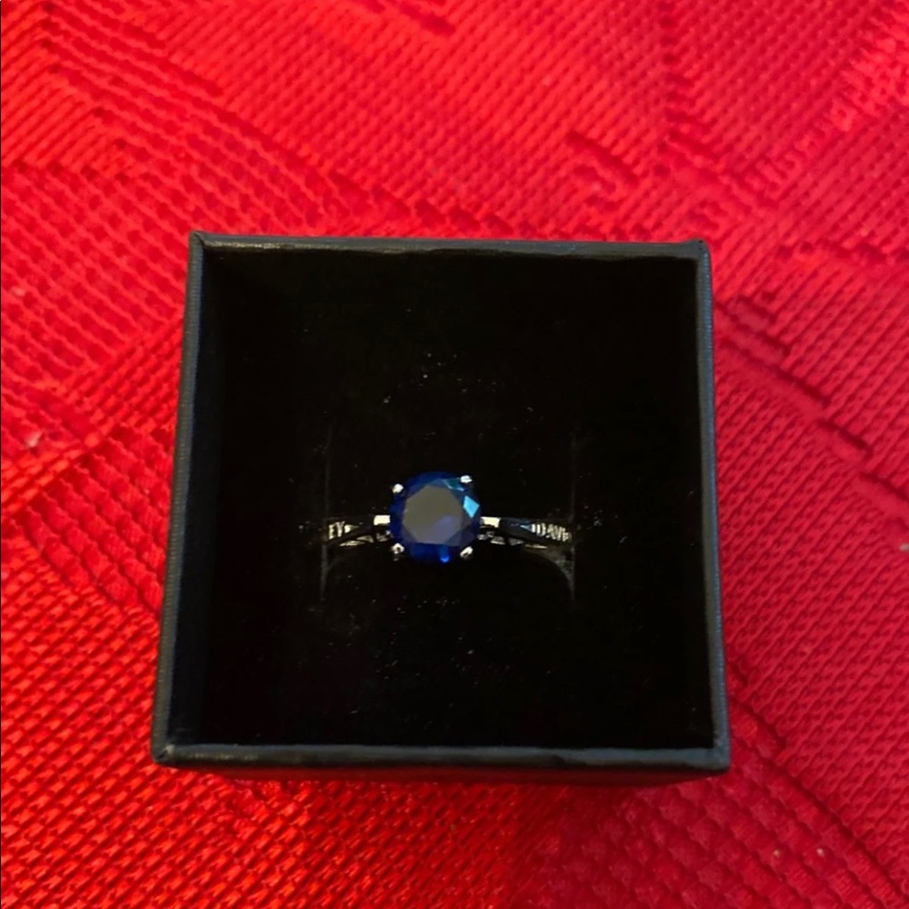 Limited!🔥HD Sapphire blue colored ring - Picture 3 of 5